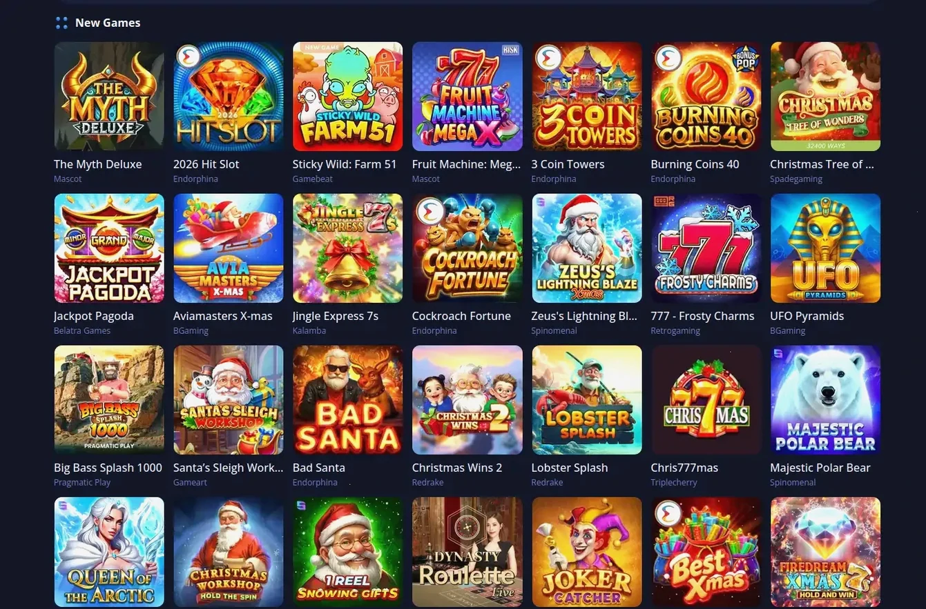 Powerup Casino Spielauswahl